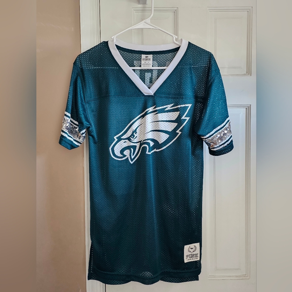 Victoria's Secret PINK Philadelphia Eagles Sequins Jersey Top